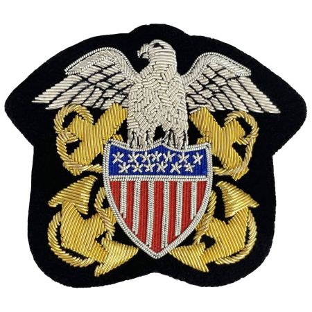 American Navy Officer Bullion Blazer Badge