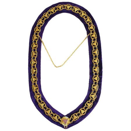 33rd Degree Scottish Rite Chain Collar Gold Plated